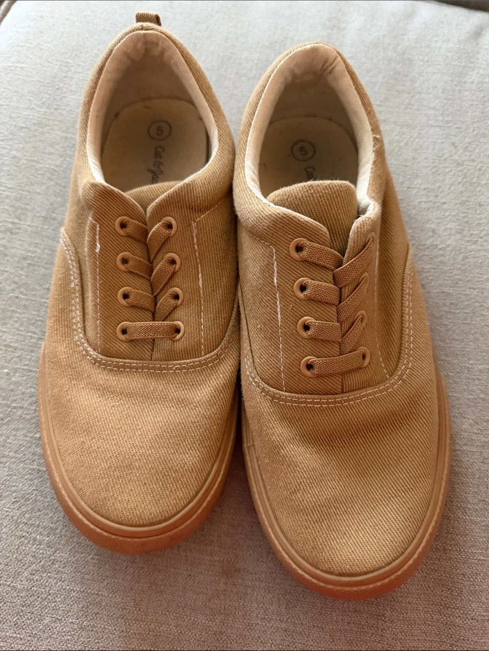 Canvas Men's Casual Sneakers in Tan